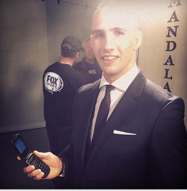 Rory MacDonald has denounced that "The Smartphone Era is dead" and now uses a flip phone.