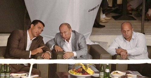 Wladimir Klitschko, Vladimir Putin and Fedor Emelianenko