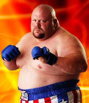 Eric Esch, aka Butterbean, is a legend. Can't you tell by the flame background?