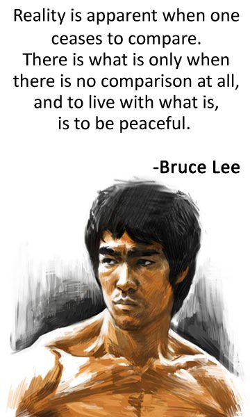 Reality is apparent when one ceases to compare. — There is “what is” only when there is no comparison at all, and to live with what is, is to be peaceful