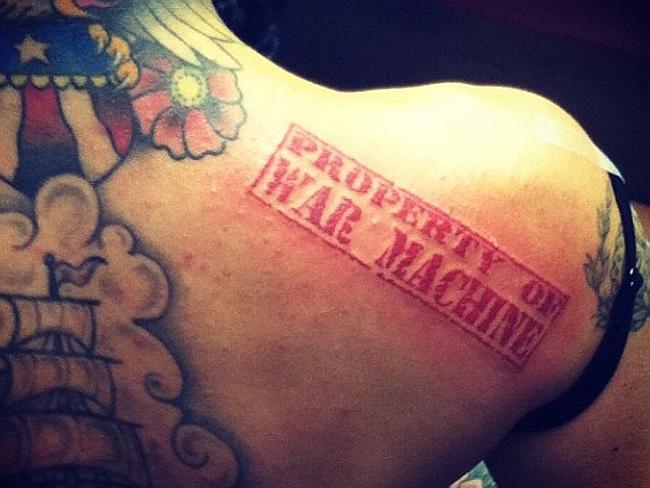 christy mack war machine tattoo
