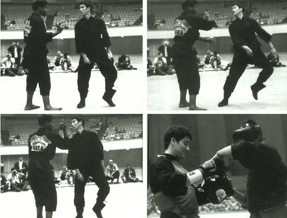 Victor Moore against Bruce Lee