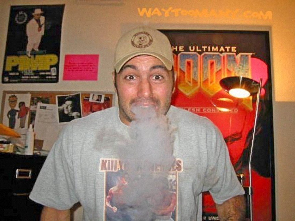 Joe-Rogan-Nice-Bong-Hit-Exhale-Cloud-Of-Smoke-br