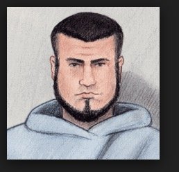 Here's a police sketch of the alleged terrorist.