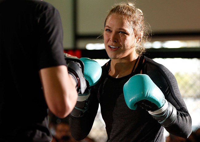 Ronda has good MMA, but so-so "real" boxing.