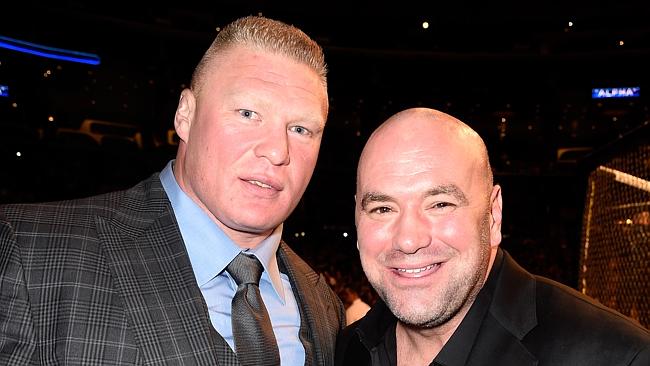 Brock and Dana at UFC 184 in February.