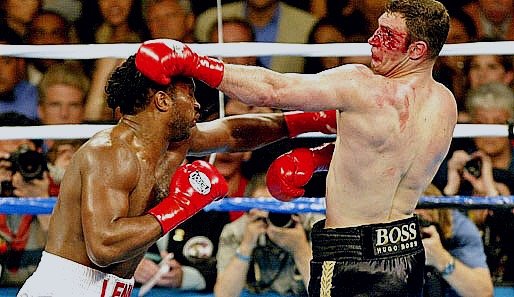 Klitschko in his close fight with Lewis