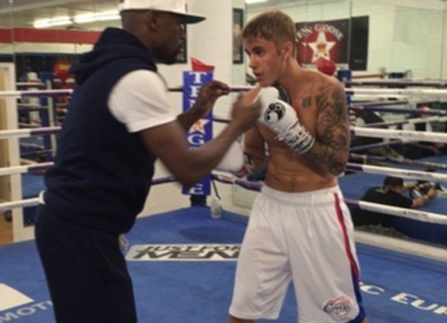 Floyd working with Justin Bieber. Imagine how dangerous he could make Ronda Rousey. 