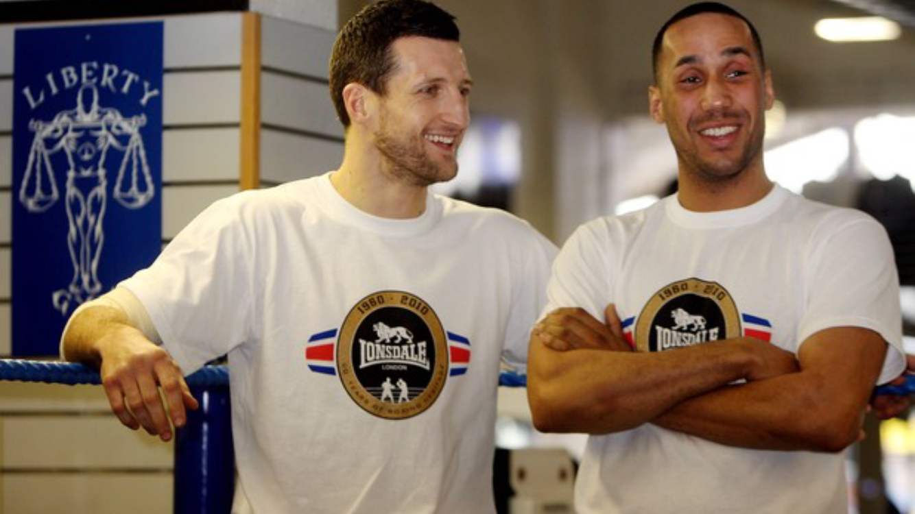 Smiles apart: Froch and Degale could be exchanging more than smiles soon