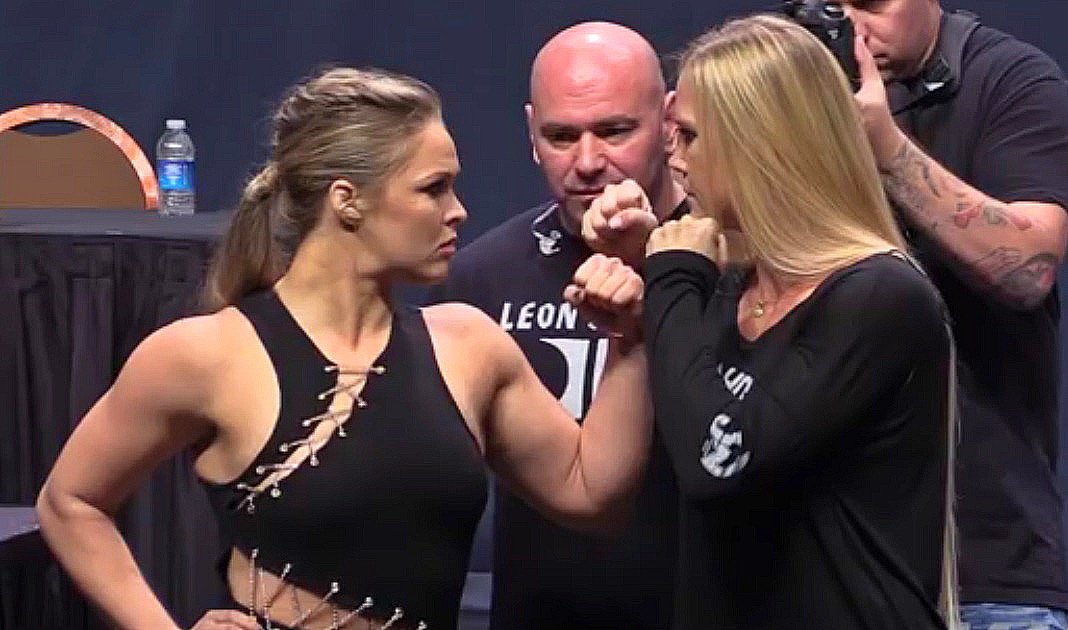 Rousey and Holm face off