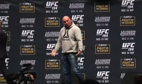 Even Dana White was left shocked by the showing of respect.