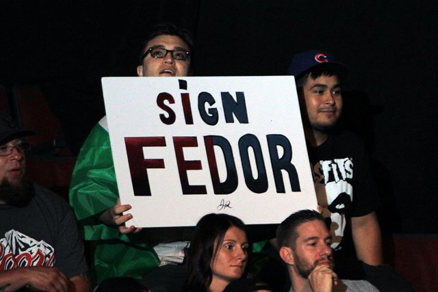 "Hey, we'd bring Fedor into the UFC, but he's not a real fighter, and won't fight for free." --Dana White, Probably