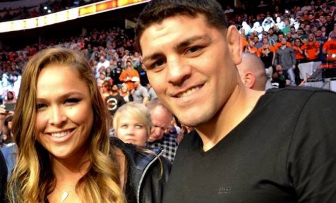 Ronda Rousey was one of the many fighters to come out and support Diaz.