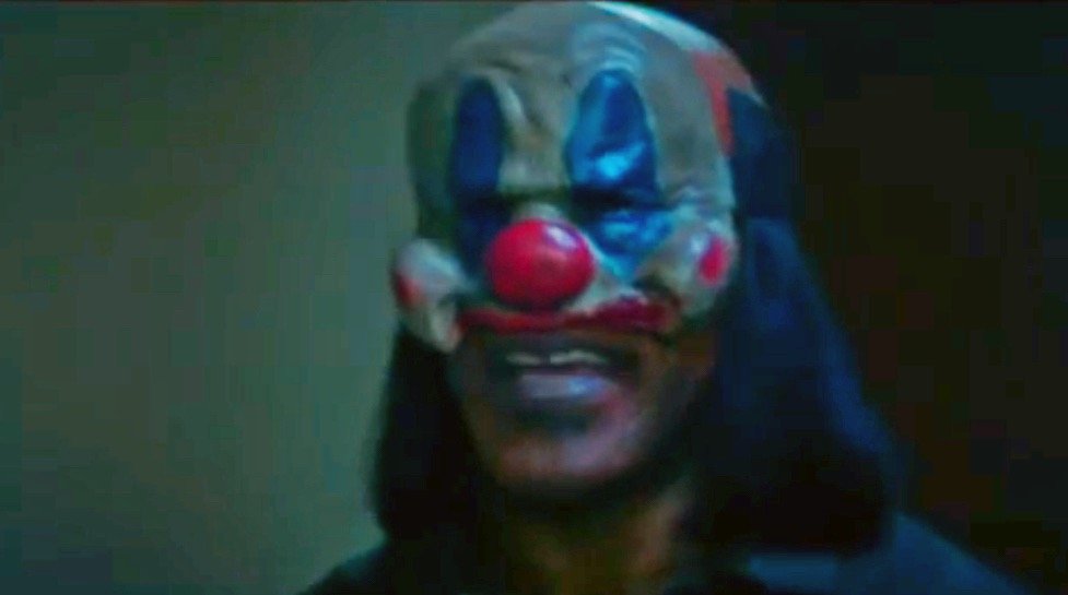 Mike Tyson in his Purge Mask