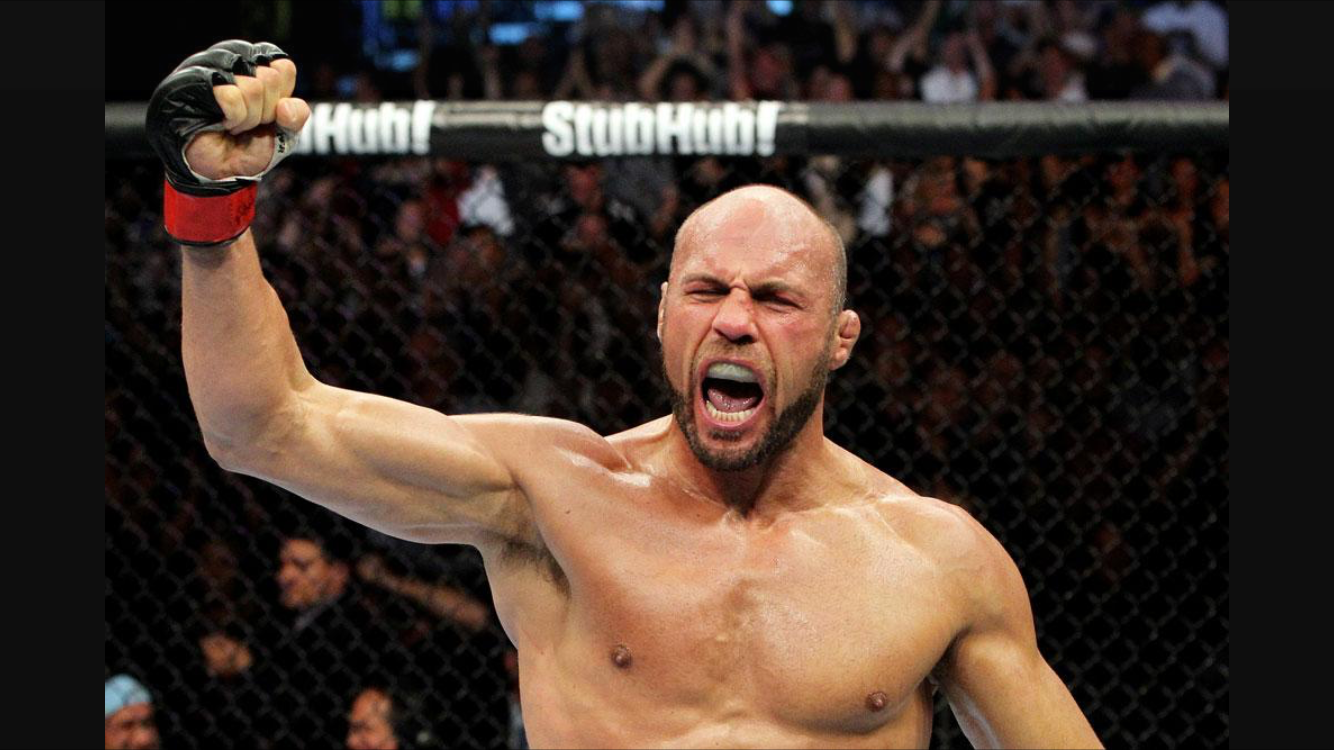 Legend: Randy Couture in his fighting days 