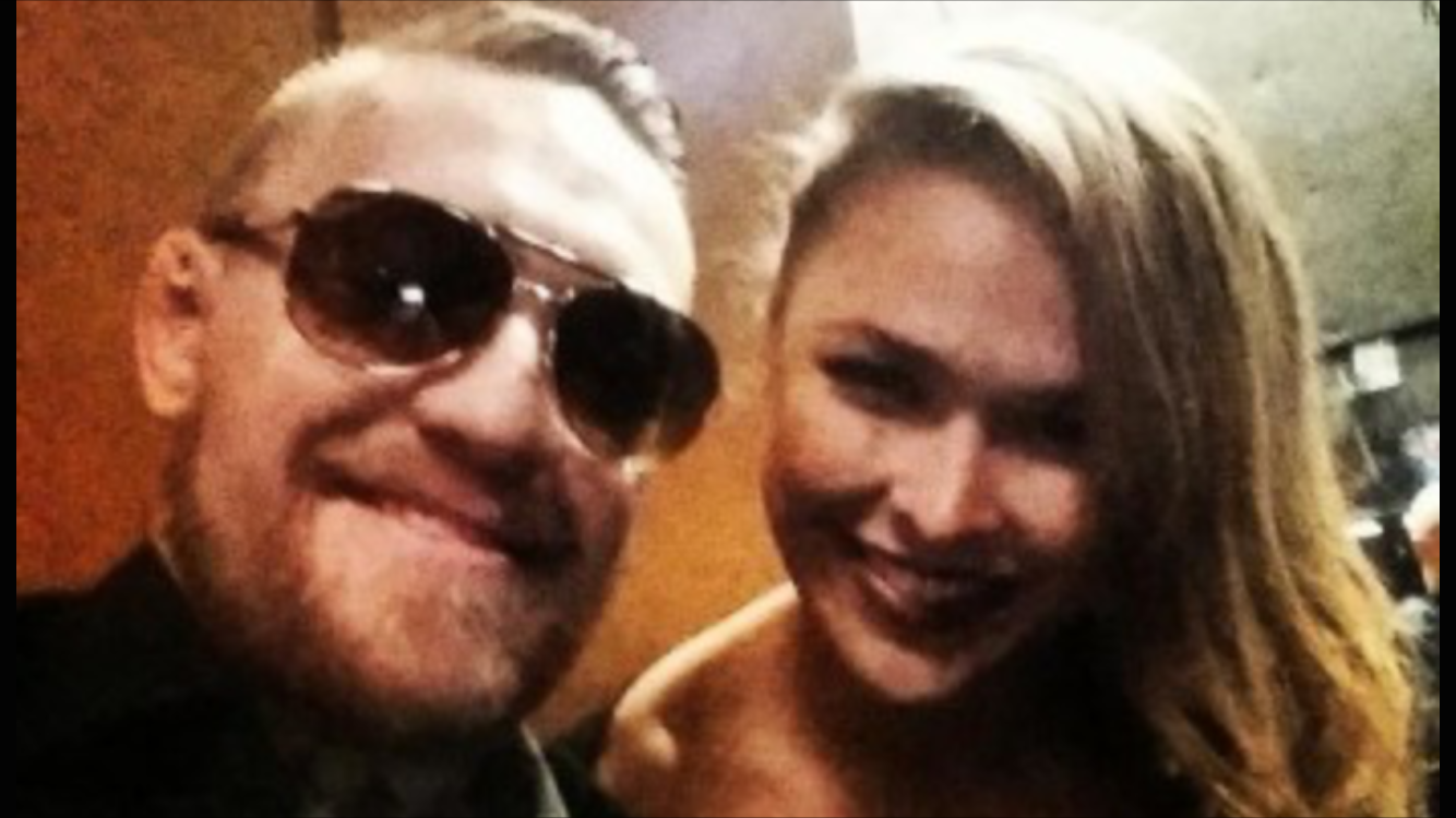 Conor McGregor and Ronda Rousey 