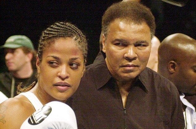 Laila Ali with her father, Muhammad Ali
