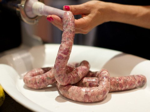 Seriously. Sausage-making is gross.