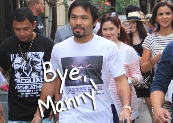 Manny Pacquiao at The Grove in LA