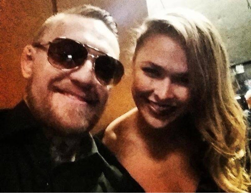 Good friends: McGregor and Rousey