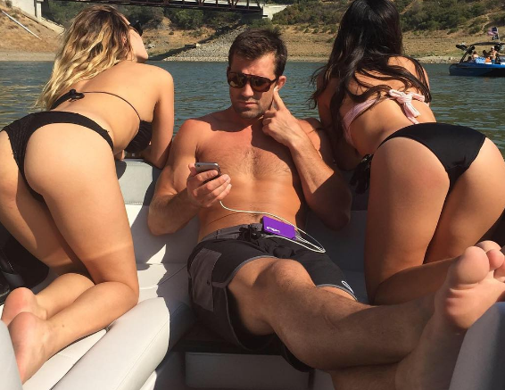 Luke Rockhold is living the life of a UFC champion right now. Photo by Rockhold on Instagram @lukerockhold.