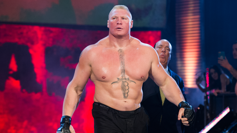 The WWE may not be willing to share Brock more than once. Photo by WWE.com.