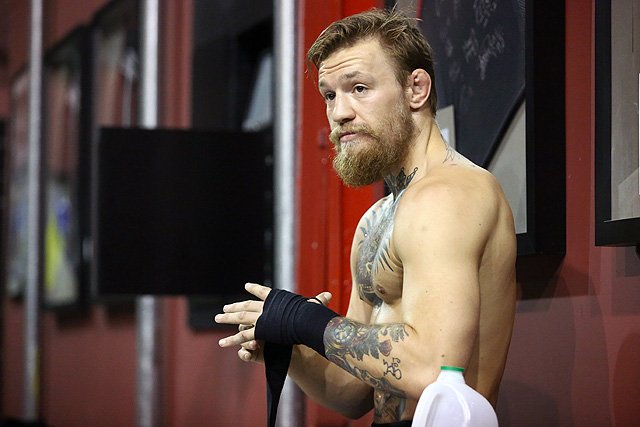 McGregor said that pretty much all pro wrestlers are "p-----s", which isn't sitting well with them. Photo by Sherdog.