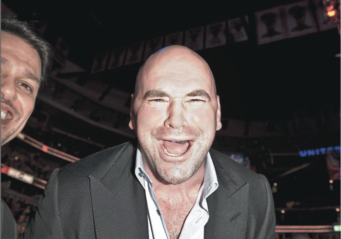 "THIS GOOF THINKS HE MOVES THE NEEDLE JUST BECAUSE PEOPLE WANT TO WATCH HIM!" --Dana White, Probably