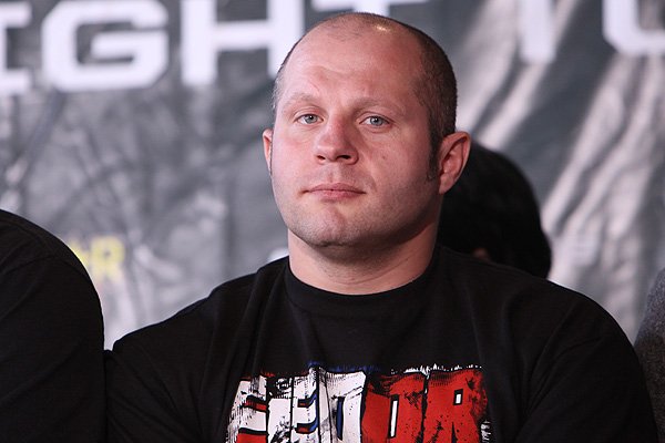 This is the happiest Fedor has ever been. Photo by Sherdog.com.