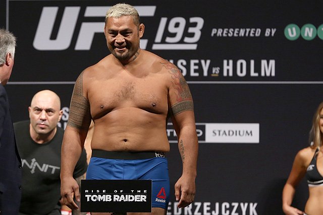Mark Hunt will face Brock Lesnar and, trust me, he's far scarier than he looks. Photo by Sherdog.com.