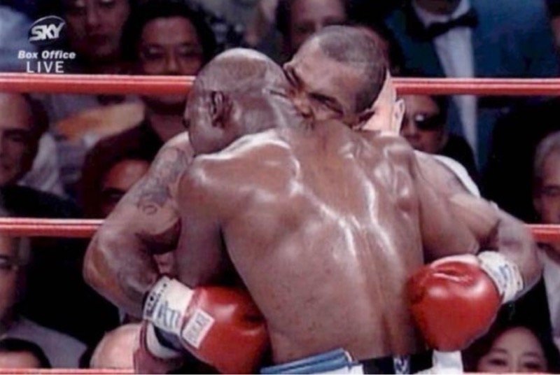 That Mike Tyson ear bite on Evander Holyfield 