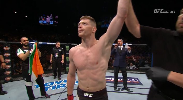 Joe Duffy came back after a loss strong. Screen grab by us.