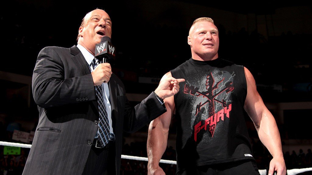 Brock Lesnar is freaking huge, and that led to lots of talk about steroid use even before his failed drug test. Photo by WWE.com.