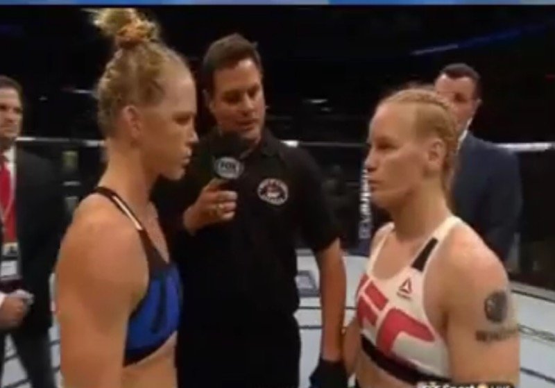 Holly Holm is probably the only boxer to really make a true successful jump to MMA. Screen grab by us.