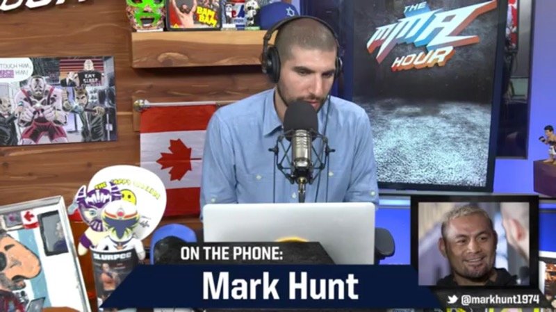 Mark Hunt on The MMA Hour on Monday. 