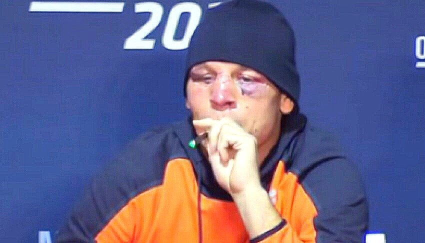 Nate Diaz seems like a punk and is quick to jump into a scrap, but in reality, he's not a bad dude at all. Screen grab by us.