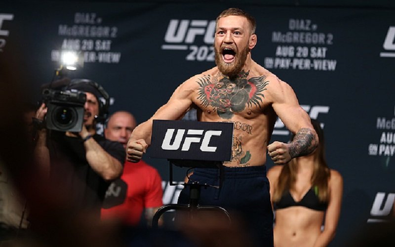 Conor McGregor was back in his usual form for the UFC 205 presser. Photo by Sherdog.