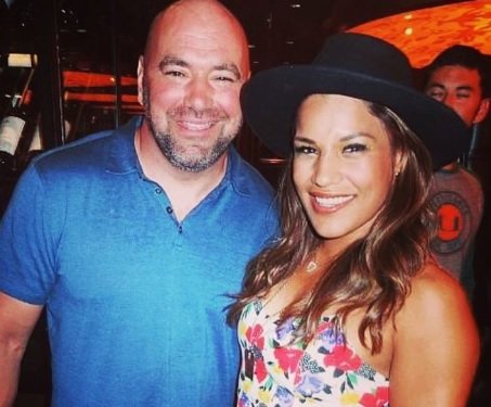 Pena clearly has the support of the UFC, given how often they fly her around and how frequently Dana gets handsy with her. Photo via Pena's IG @venezuelanvixen.