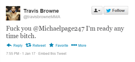 Travis and Michale Tweet