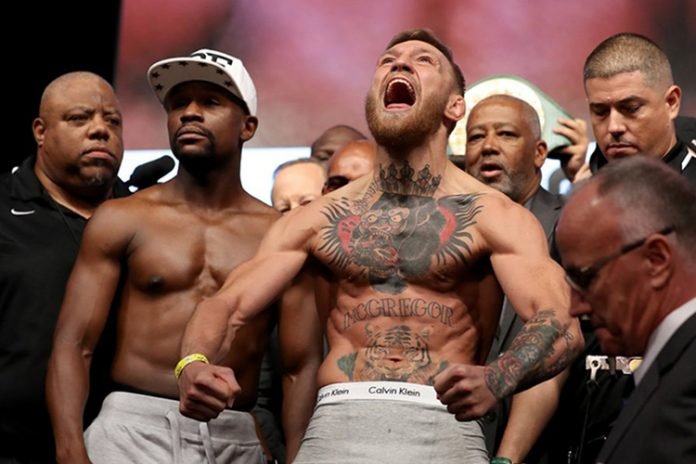 mayweather and mcgregor weigh-in