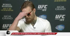Conor McGregor Emotional