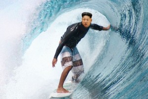 Kim jong un surfing