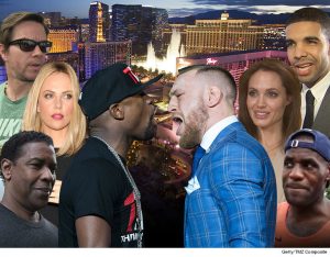 conor, mayweather and celebrities