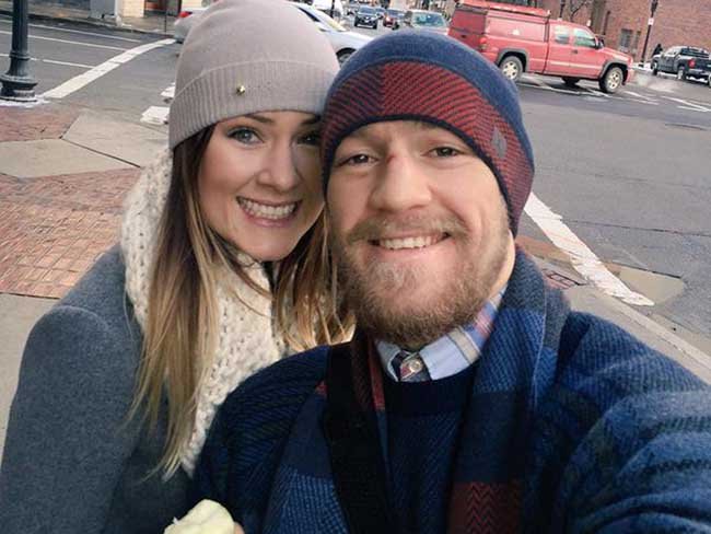 Conor with his girlfriend