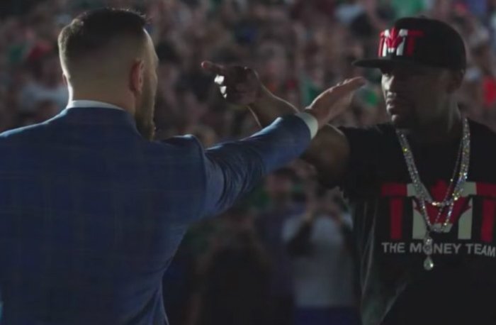 Floyd Mayweather and Conor McGregor Faceoff