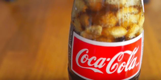 Coke and peanuts