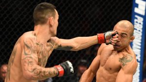 Max Holloway knocksout Jose Aldo