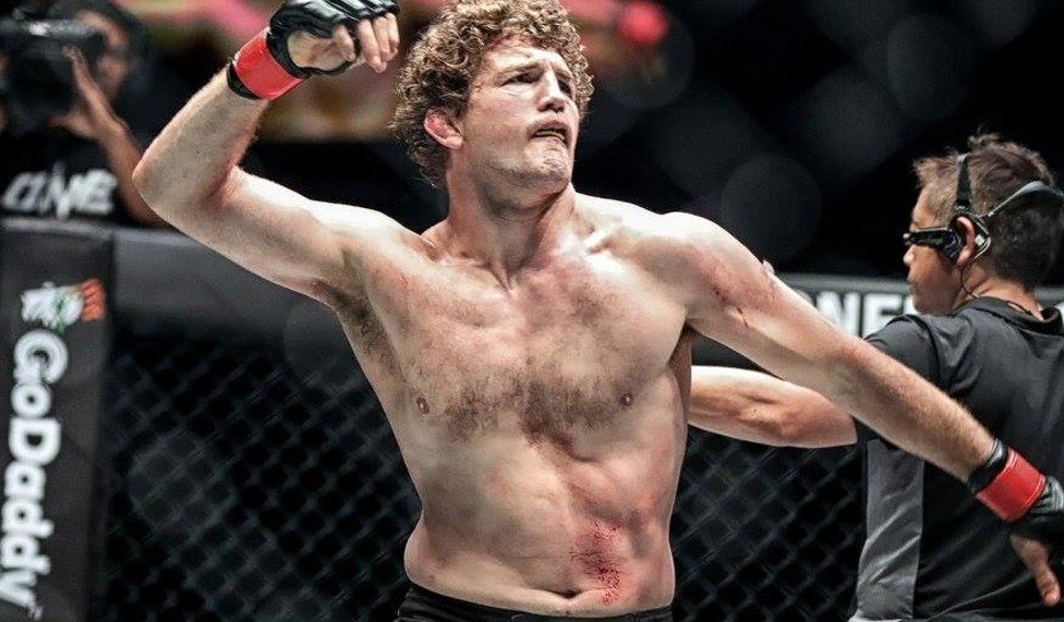 Ben Askren Celebrates