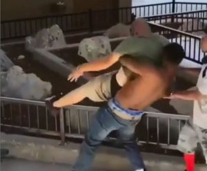 Biker Slams Skater