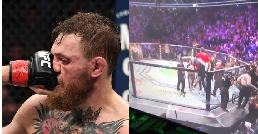 Conor attacked at UFC 229 inside the cage